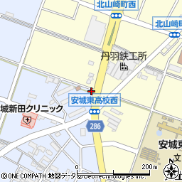 愛知県安城市新田町縦町46周辺の地図