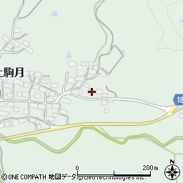 滋賀県蒲生郡日野町上駒月1117周辺の地図