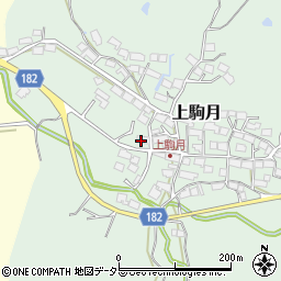 滋賀県蒲生郡日野町上駒月1470周辺の地図