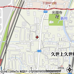 京都府京都市南区久世上久世町70周辺の地図