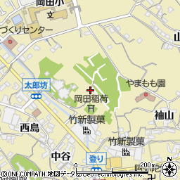 愛知県知多市岡田太郎坊周辺の地図