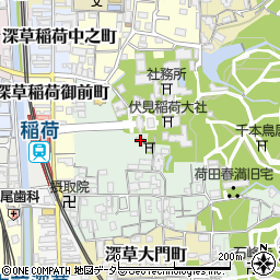 京都府京都市伏見区深草藪之内町57周辺の地図