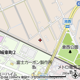 愛知県安城市池浦町池西159周辺の地図