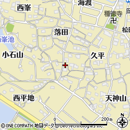 愛知県知多市岡田久平82周辺の地図