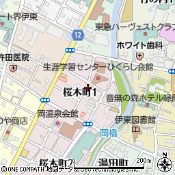 〒414-0013 静岡県伊東市桜木町の地図