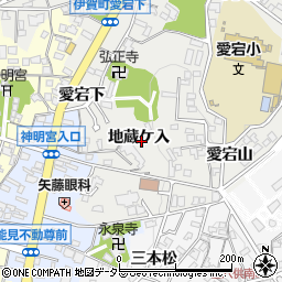 愛知県岡崎市伊賀町地蔵ケ入周辺の地図