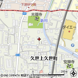 京都府京都市南区久世上久世町89周辺の地図