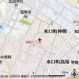 滋賀県甲賀市水口町神明5周辺の地図