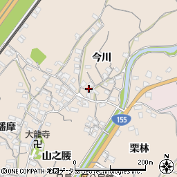 愛知県知多市日長今川14周辺の地図