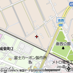 愛知県安城市池浦町池西158周辺の地図