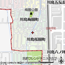 京都府京都市西京区川島桜園町24周辺の地図