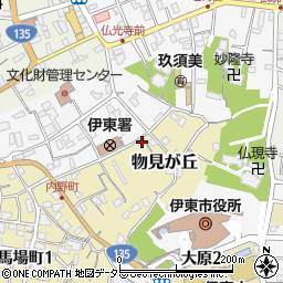 静岡県伊東市物見が丘3-9周辺の地図