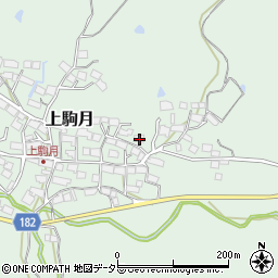 滋賀県蒲生郡日野町上駒月1216周辺の地図