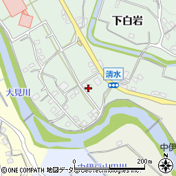 静岡県伊豆市下白岩224周辺の地図