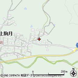 滋賀県蒲生郡日野町上駒月1183周辺の地図