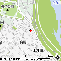 愛知県岡崎市矢作町竊樹33周辺の地図