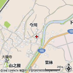愛知県知多市日長今川甲周辺の地図