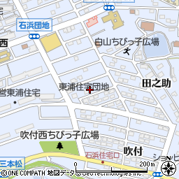 愛知県知多郡東浦町石浜吹付2-59周辺の地図