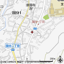 滋賀県大津市国分1丁目20周辺の地図