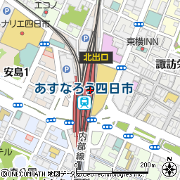 近鉄四日市駅周辺の地図