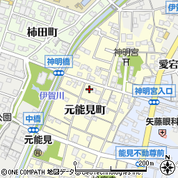 愛知県岡崎市元能見町98周辺の地図