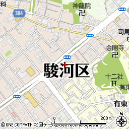 ａｐｏｌｌｏｓｔａｔｉｏｎセルフ静岡中央ＳＳ周辺の地図