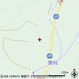 兵庫県三田市乙原162周辺の地図