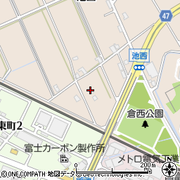 愛知県安城市池浦町池西165周辺の地図