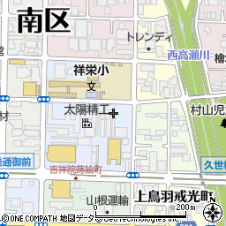 京都府京都市南区吉祥院蒔絵町23周辺の地図