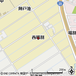 愛知県刈谷市野田町西場割周辺の地図