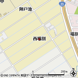 愛知県刈谷市野田町（西場割）周辺の地図