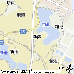 愛知県知多市岡田新橋周辺の地図