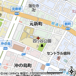 四日市市立　中央保育園周辺の地図