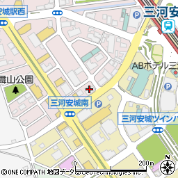 碧海信用金庫三河安城支店周辺の地図