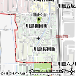 京都府京都市西京区川島桜園町19周辺の地図
