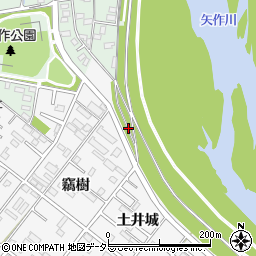 愛知県岡崎市矢作町竊樹周辺の地図