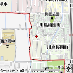 京都府京都市西京区川島桜園町1-3周辺の地図