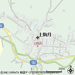 滋賀県蒲生郡日野町上駒月1297周辺の地図
