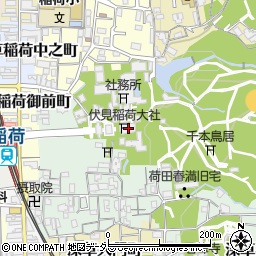 京都府京都市伏見区深草藪之内町68周辺の地図