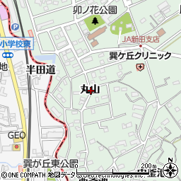 愛知県知多郡東浦町緒川丸山周辺の地図