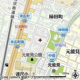 愛知県岡崎市城北町8周辺の地図