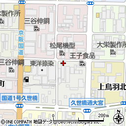 京都府京都市南区上鳥羽北花名町21周辺の地図