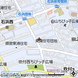 愛知県知多郡東浦町石浜吹付2-34周辺の地図