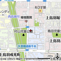 京都中古車流通周辺の地図