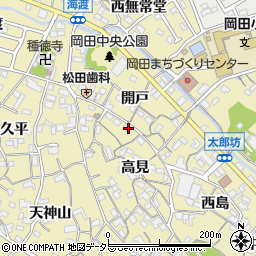 愛知県知多市岡田高見64周辺の地図