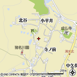 兵庫県川辺郡猪名川町清水周辺の地図