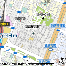 三重県四日市市諏訪栄町周辺の地図