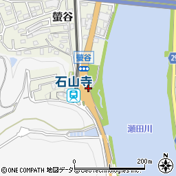 京阪石山寺周辺の地図