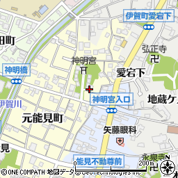 愛知県岡崎市元能見町64周辺の地図