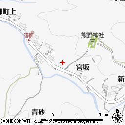 愛知県岡崎市箱柳町宮坂周辺の地図
